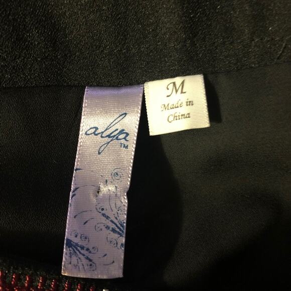 Alya Womens Skirt Medium High Waist Embroidered Dark Boho Dark Fairy Art Stretch - Picture 2 of 10